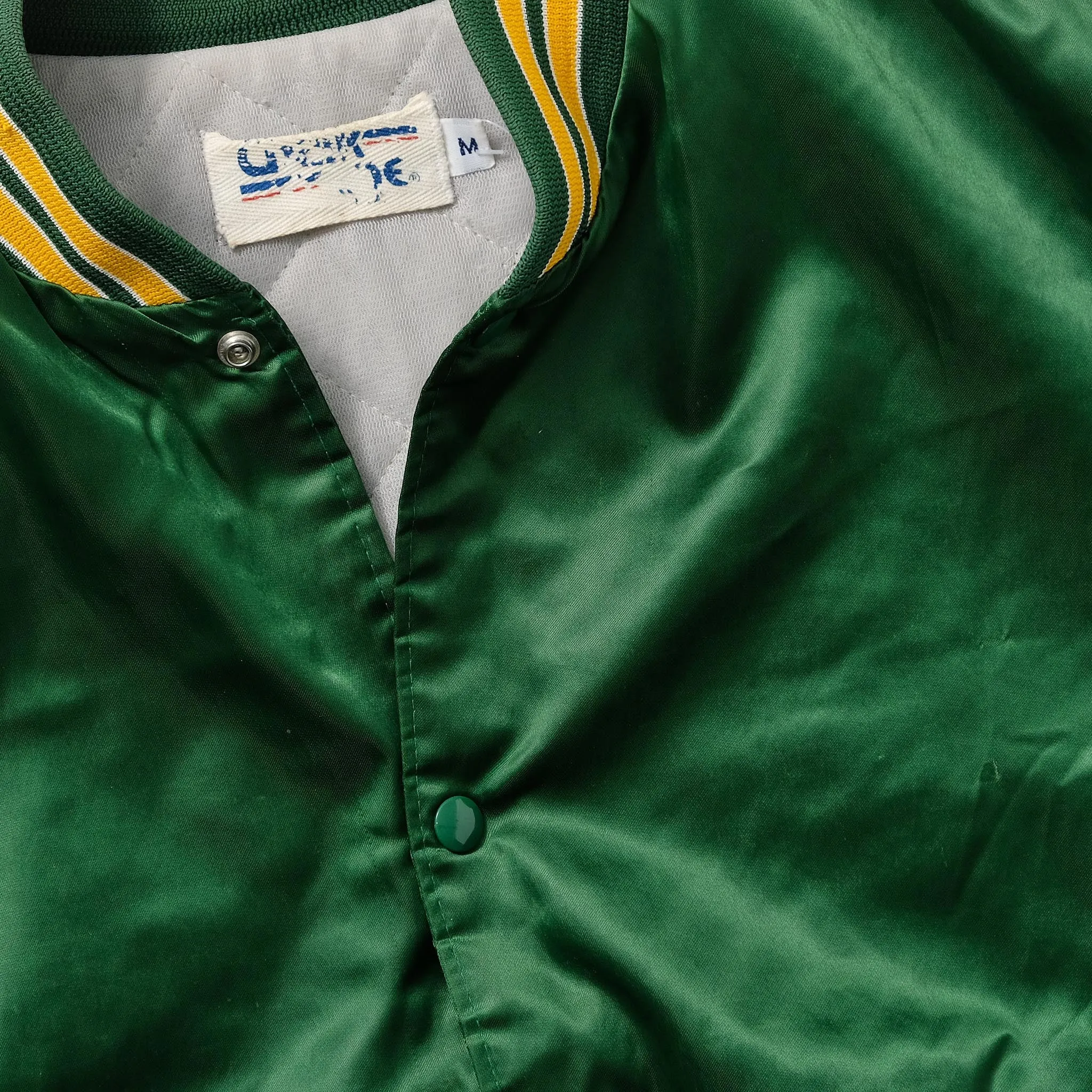 Vintage Chalkline Satin Bomber Jacket Medium