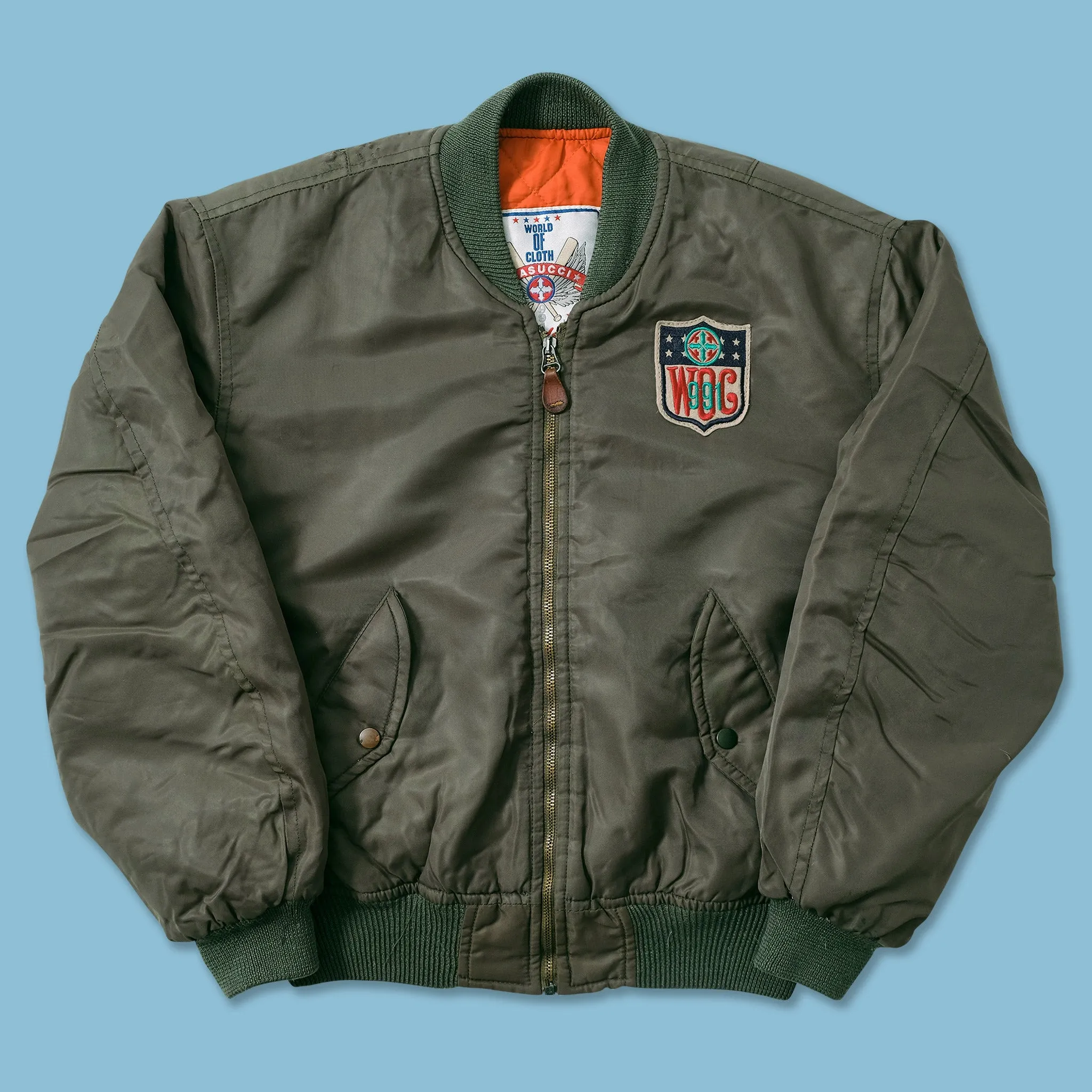 Vintage Sports Club Bomber Jacket Small