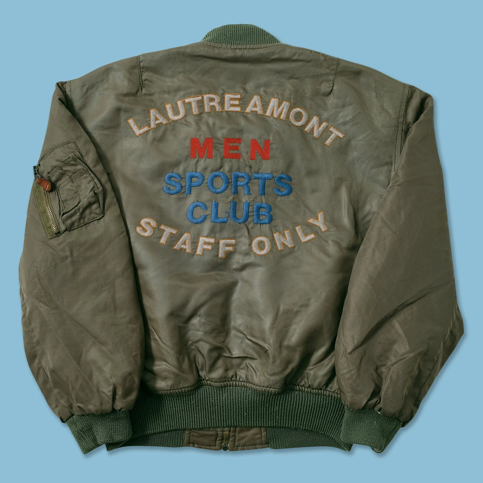 Vintage Sports Club Bomber Jacket Small