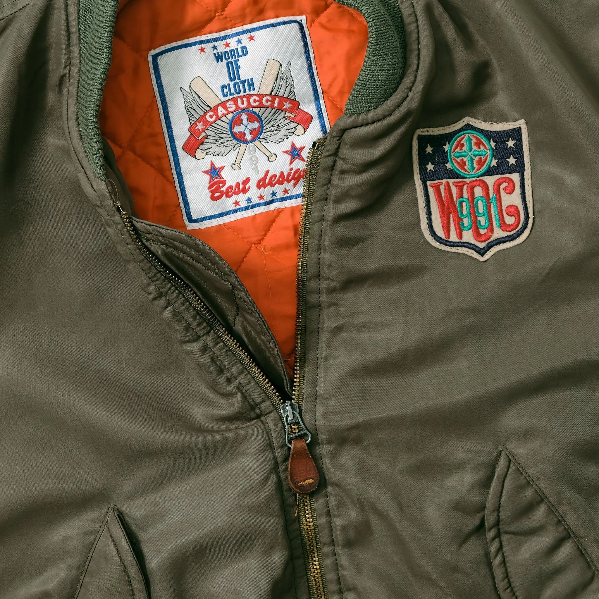 Vintage Sports Club Bomber Jacket Small