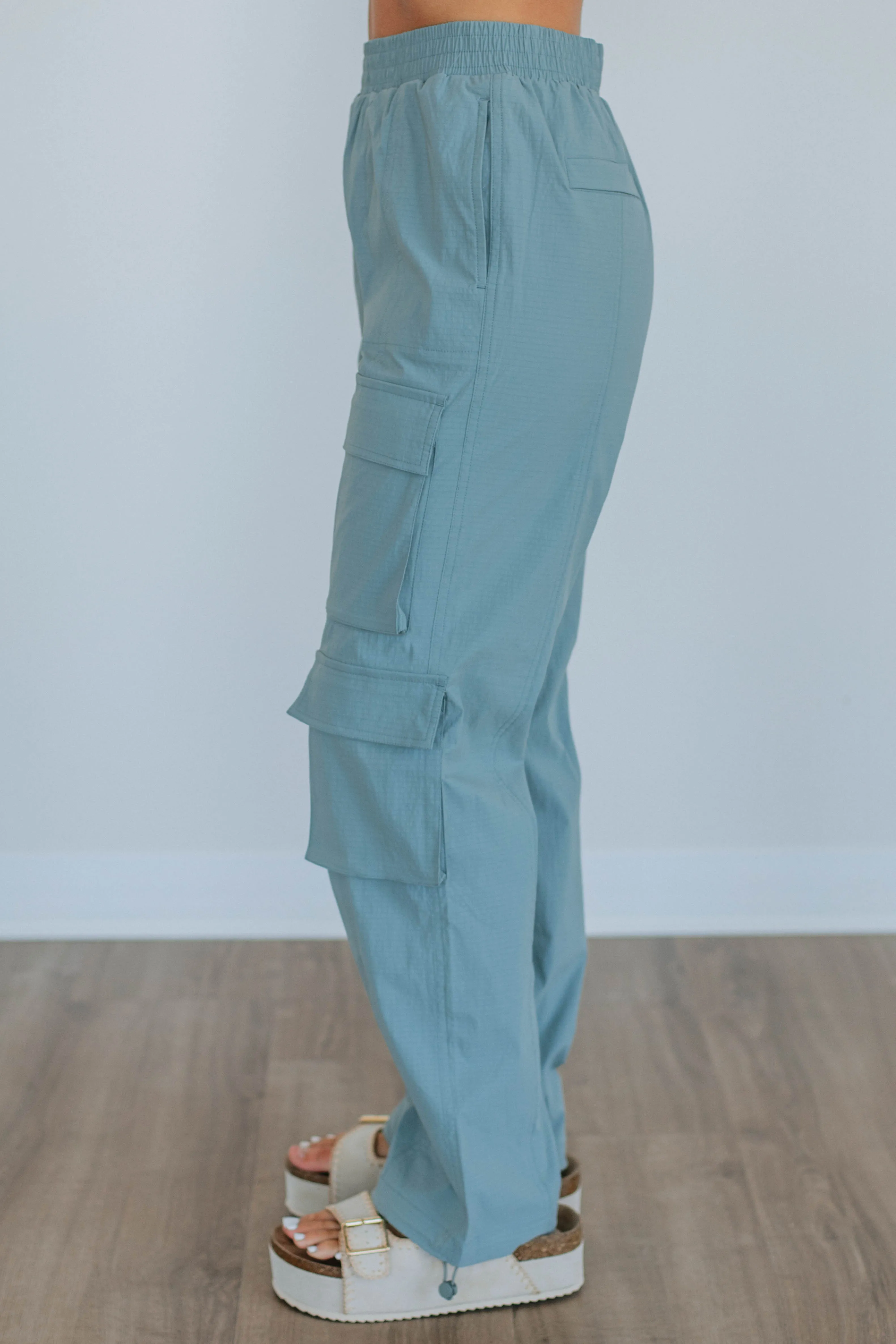 Waylon Cargo Pants - Dusty Blue