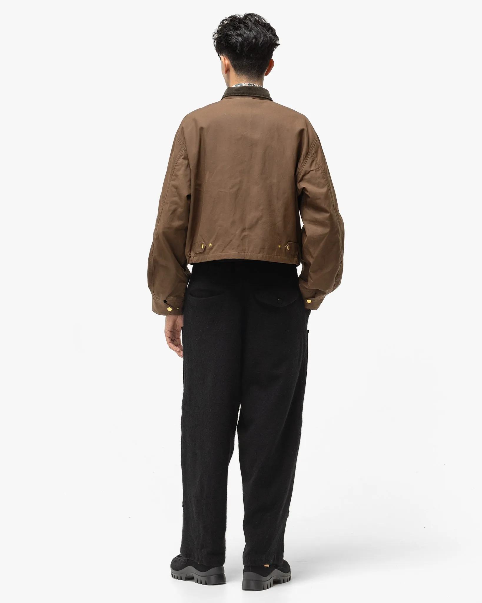 Weather Cotton Oil Coating Drizzler JKT Khaki
