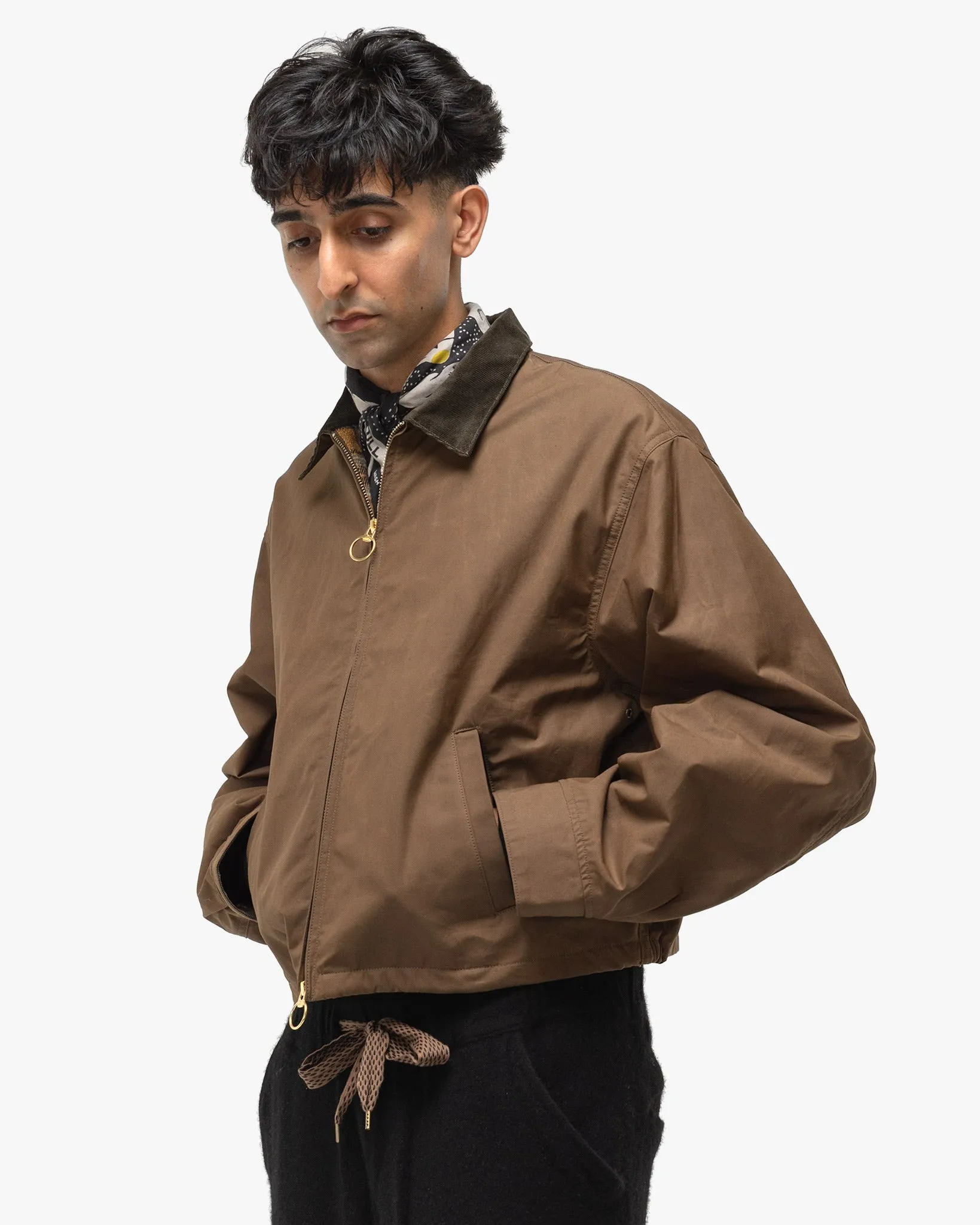 Weather Cotton Oil Coating Drizzler JKT Khaki