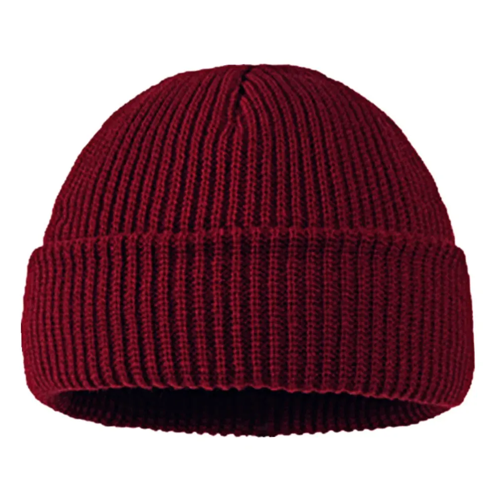 Winter Warm Beanies Female Wool Knitted Skull Cap
