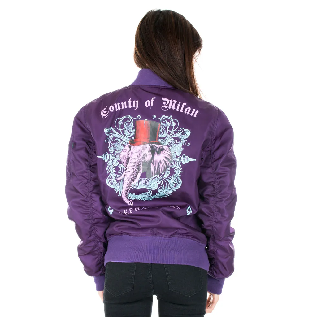 Womens Elephant Bomber Jacket